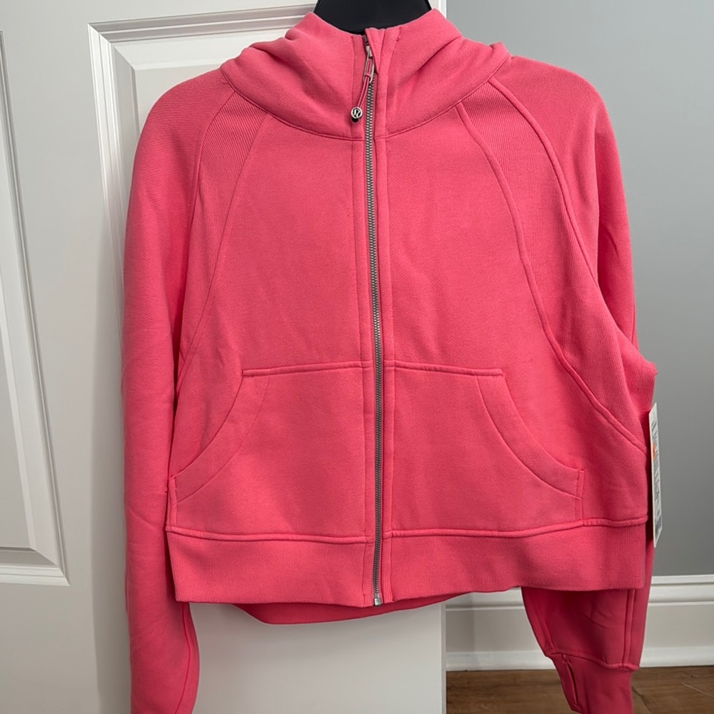 Lululemon Athletica Pink Scuba Oversized Full Zip Hoodie - Picture 3 of 8